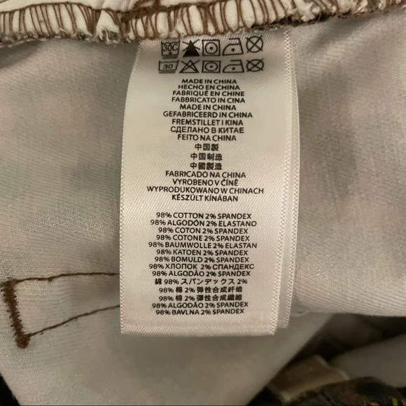 Michael Kors Brown Leopard Print Skinny Ankle Gold Zippered Pants - Picture 10 of 14